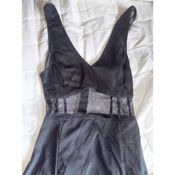 EMORY PARK black dress with mesh - Picture 2 of 6